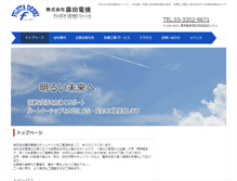 Tablet Screenshot of fujitadenki.com